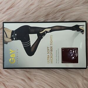 Brand New 2CT G&Y FASHION ULTRA SOFT MICROFIBER TIGHTS-S